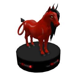 A horse on a Petrades kiosk